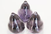 Perle poire - Noire reflet violet - Grand modèle