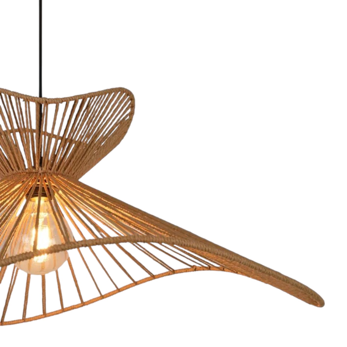 Suspension double - papier beige Sahara D48