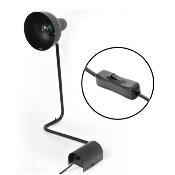 Applique Métal laqué noir lampe de bureau bras articulé